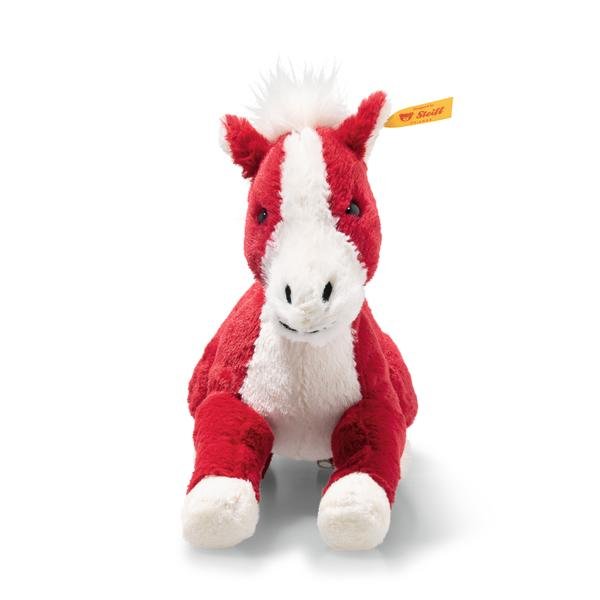 Horse 18 red/white lying